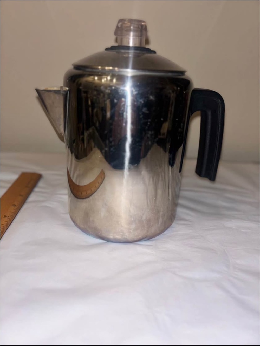 Vintage Stainless Steel Stovetop Coffee Percolator  Arcosteel